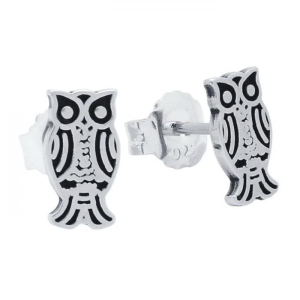 Cercei eleganti din argint 925 cu bufnite, Be Wise [1]